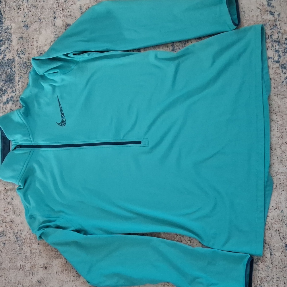 Nike Aqua Size XL Half-Zip Pullover